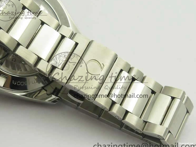 0312 Aqua Terra 150M SS VSF 1:1 Best Edition Black Textured Dial Silver Markers On SS Bracelet A8500 Super Clone Chic 8062